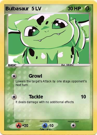 Pokemon Bulbasaur  5 LV
