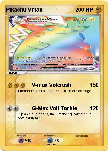 Pokemon Pikachu Vmax