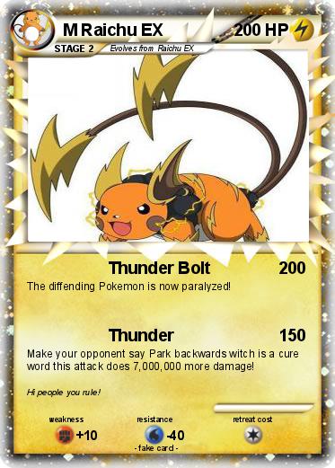 Pokemon M Raichu EX