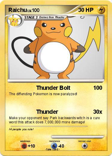 Pokemon Raichu