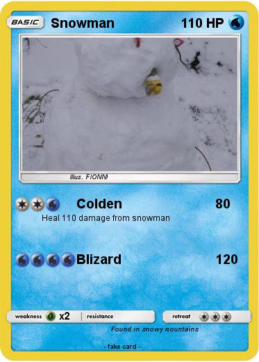 Pokemon Snowman
