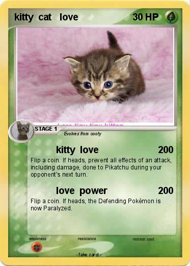 Pokemon kitty  cat   love