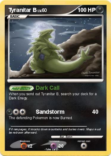 Pokemon Tyranitar B