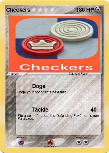 Pokemon Checkers