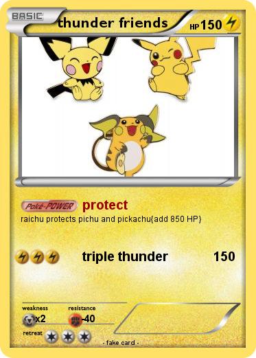 Pokemon thunder friends