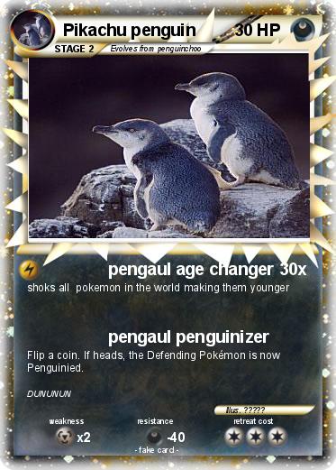Pokemon Pikachu penguin