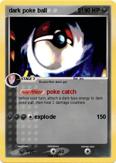 Pokemon dark poke ball                   5