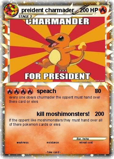 Pokemon preident charmader