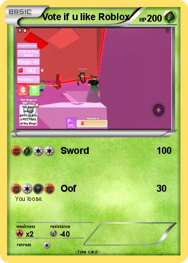 Pokemon Vote if u like Roblox