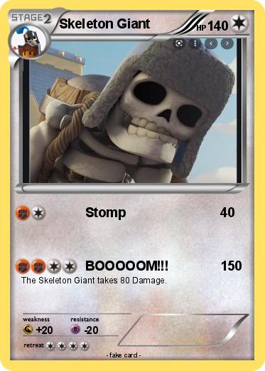 Pokemon Skeleton Giant