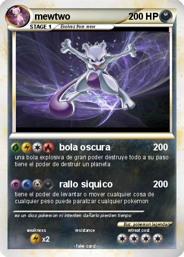Pokemon mewtwo