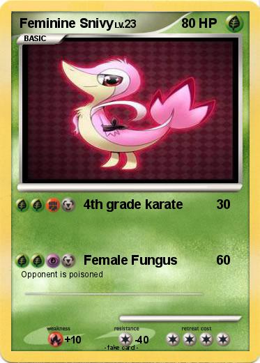 Pokemon Feminine Snivy