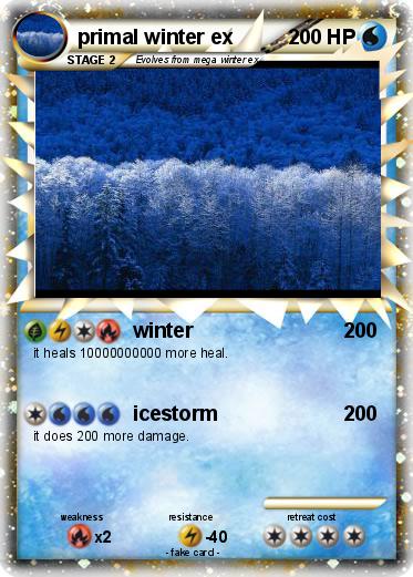 Pokemon primal winter ex