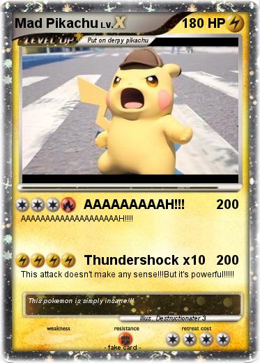 Pokemon Mad Pikachu