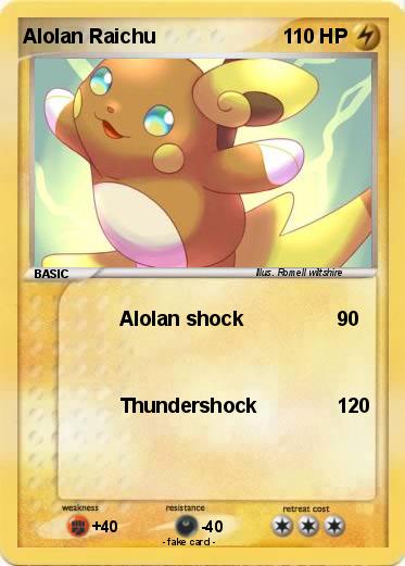 Pokemon Alolan Raichu