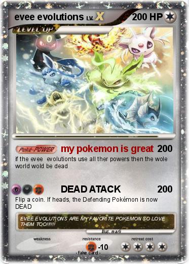 Pokemon evee evolutions