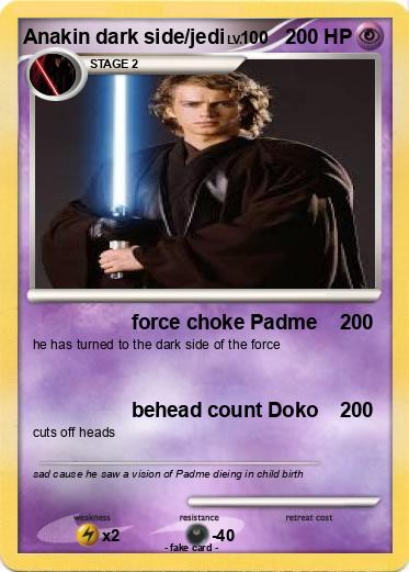 Pokemon Anakin dark side/jedi