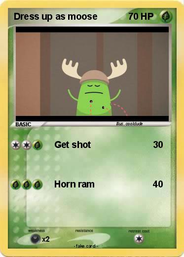Pokemon Dress up as moose