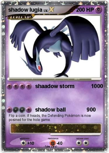 Pokemon shadow lugia