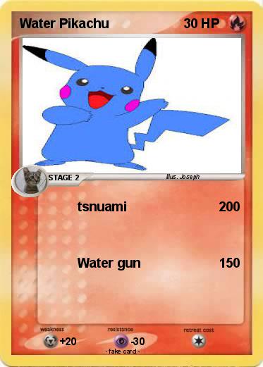 Pokemon Water Pikachu