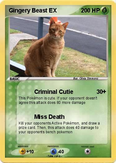 Pokemon Gingery Beast EX