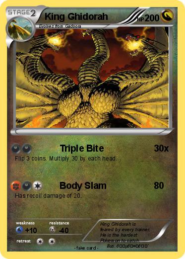 Pokemon King Ghidorah