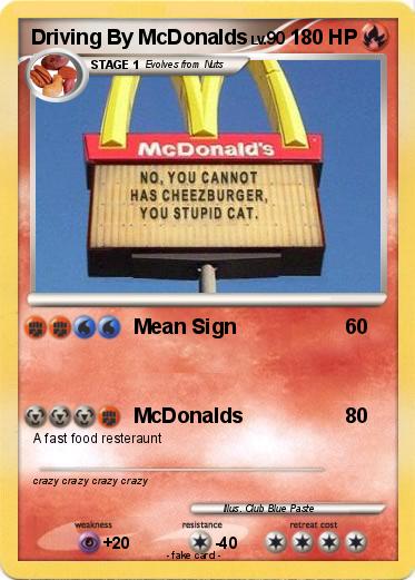 Pokemon Driving By McDonalds