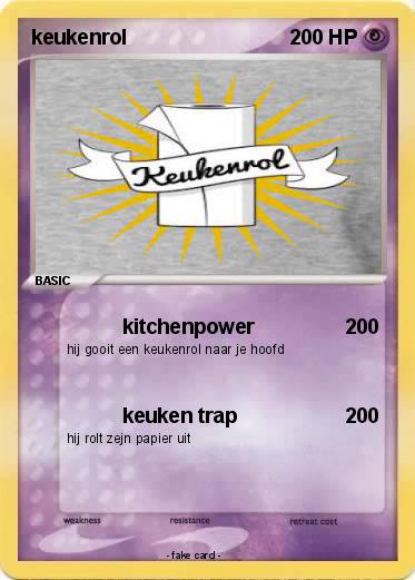 Pokemon keukenrol