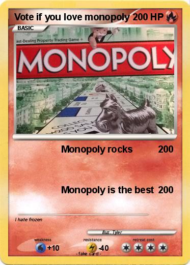 Pokemon Vote if you love monopoly