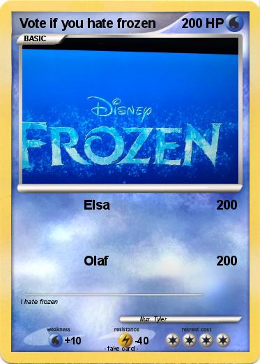 Pokemon Vote if you hate frozen