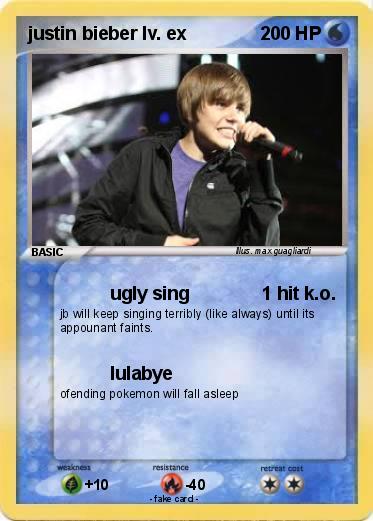 Pokemon justin bieber lv. ex