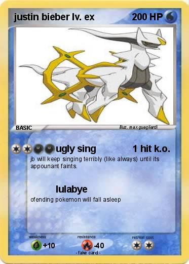 Pokemon justin bieber lv. ex