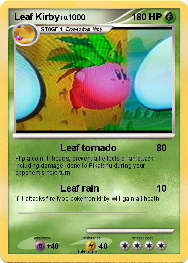 Pokemon Leaf Kirby