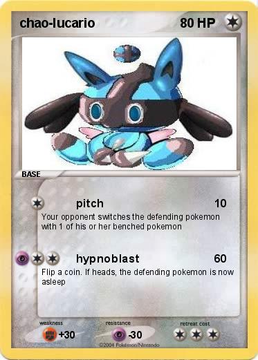 Pokemon chao-lucario