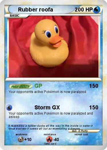 Pokemon Rubber roofa