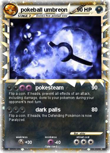 Pokemon pokeball umbreon