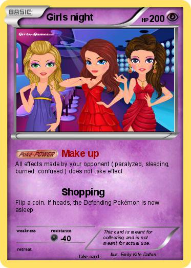 Pokemon Girls night