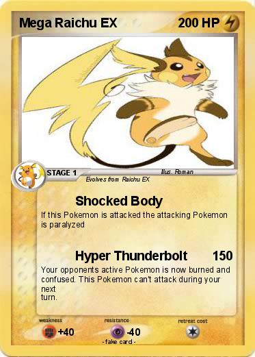 Pokemon Mega Raichu EX