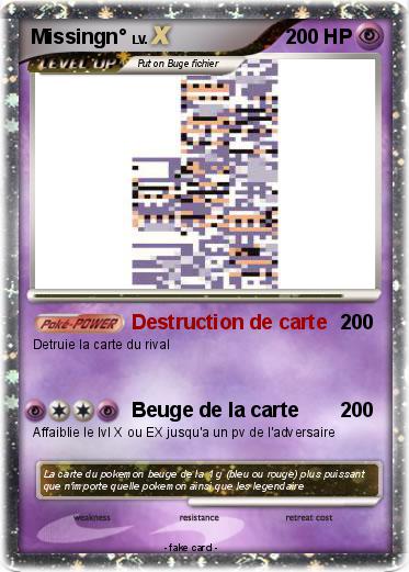 Pokemon Missingn°