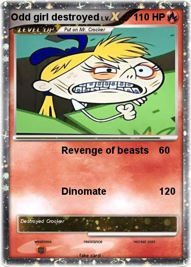 Pokemon Odd girl destroyed