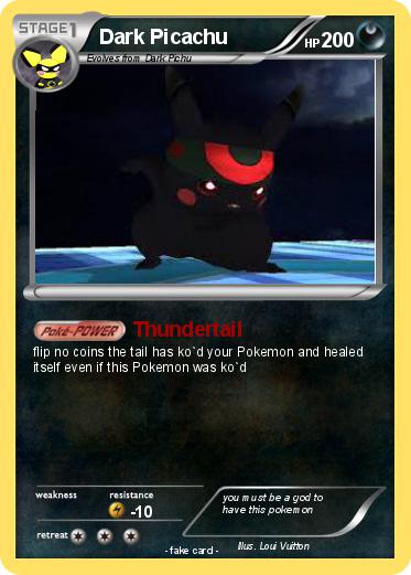Pokemon Dark Picachu