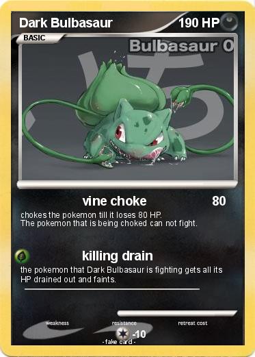 Pokemon Dark Bulbasaur