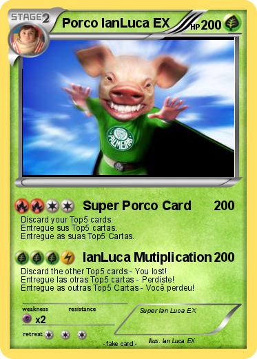 Pokemon Porco IanLuca EX