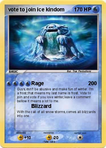 Pokemon vote to join ice kindom