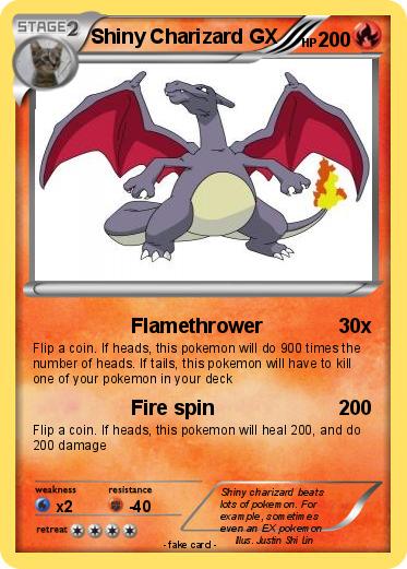 Pokemon Shiny Charizard GX