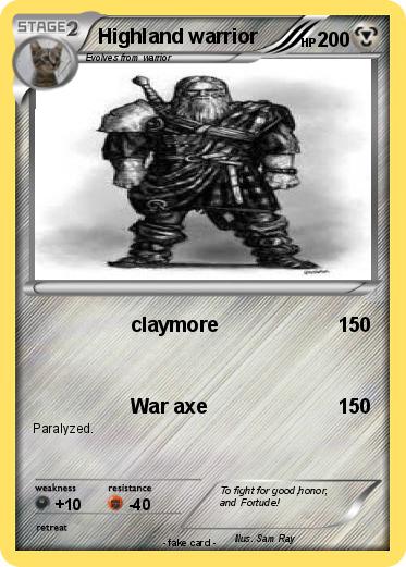 Pokemon Highland warrior