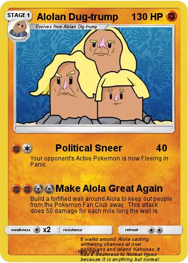 Pokemon Alolan Dug-trump