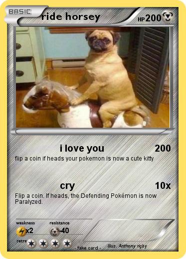 Pokemon ride horsey