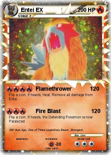 Pokemon Entei EX