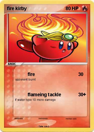 Pokemon fire kirby